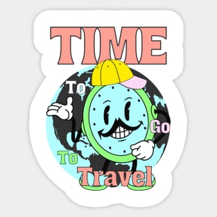 Time to go to travel Sticker